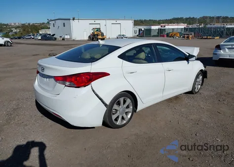 2011 Hyundai Elantra Limited z USA, uszkodzony, nr VIN 5NPDH4AEXBH053256